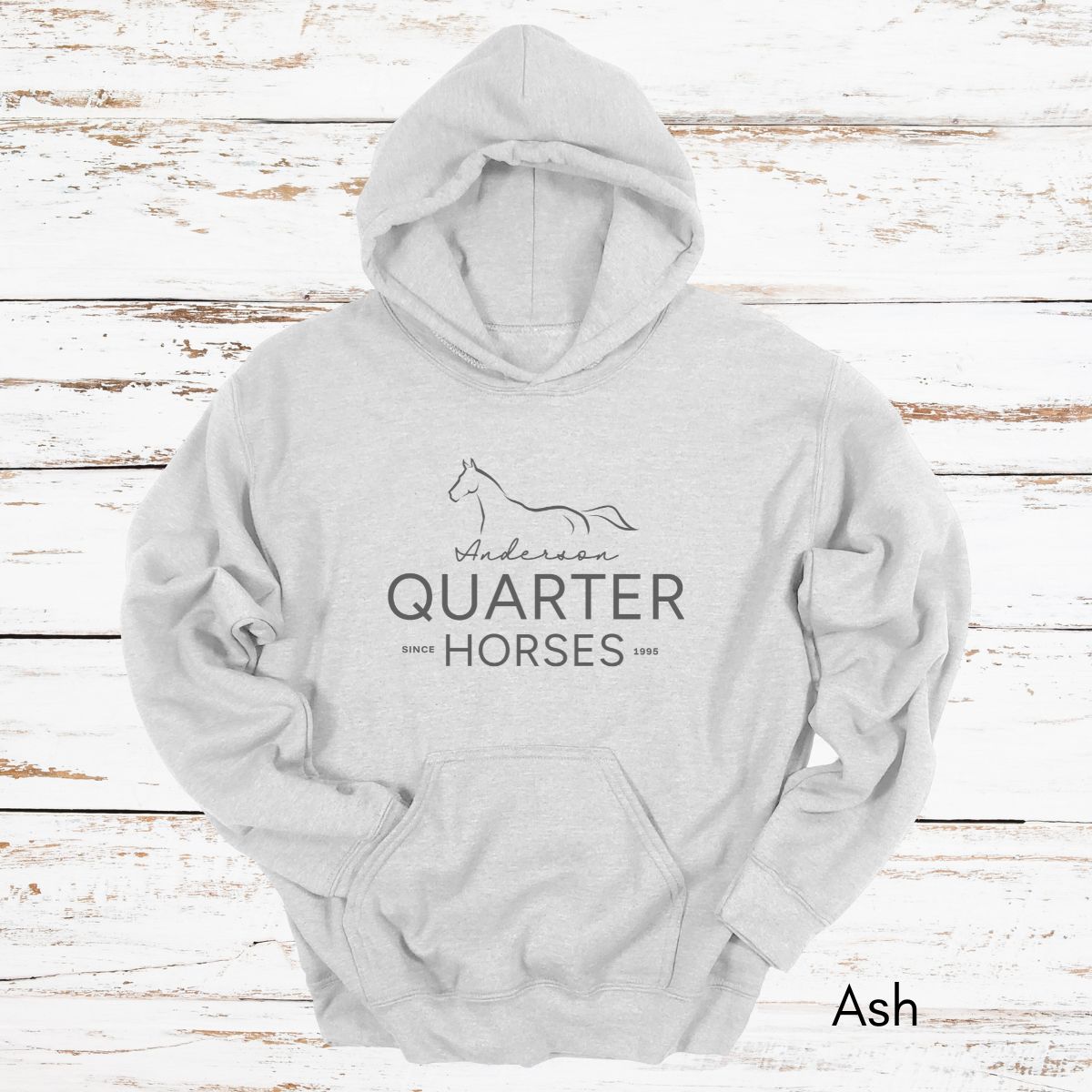 CUSTOM Quarter Horse Farm Hoodie - Unisex Heavy Blend Hooded Sweatshirt