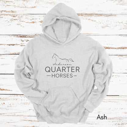 CUSTOM Quarter Horse Farm Hoodie - Unisex Heavy Blend Hooded Sweatshirt