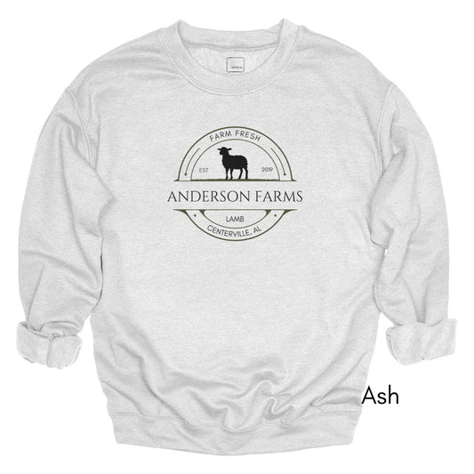 Custom Lamb Sheep Farm Unisex Crewneck Sweatshirt