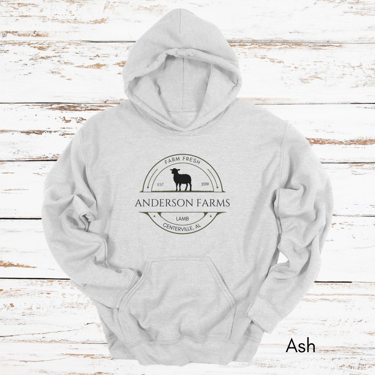 Custom Lamb Sheep Farm Unisex Heavy Blend Hooded Sweatshirt