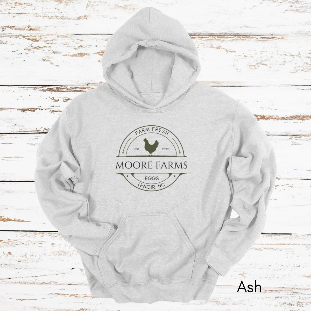 Custom Chicken Egg Farm Hoodie - Unisex Heavy Blend Hooded Sweatshirt