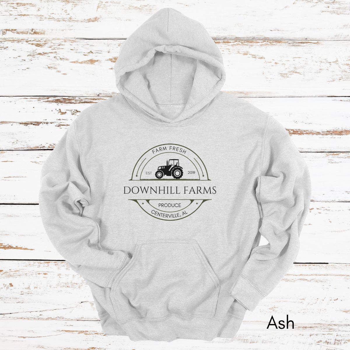 Custom Produce Farm Tractor Unisex Heavy Blend Hooded Sweatshirt