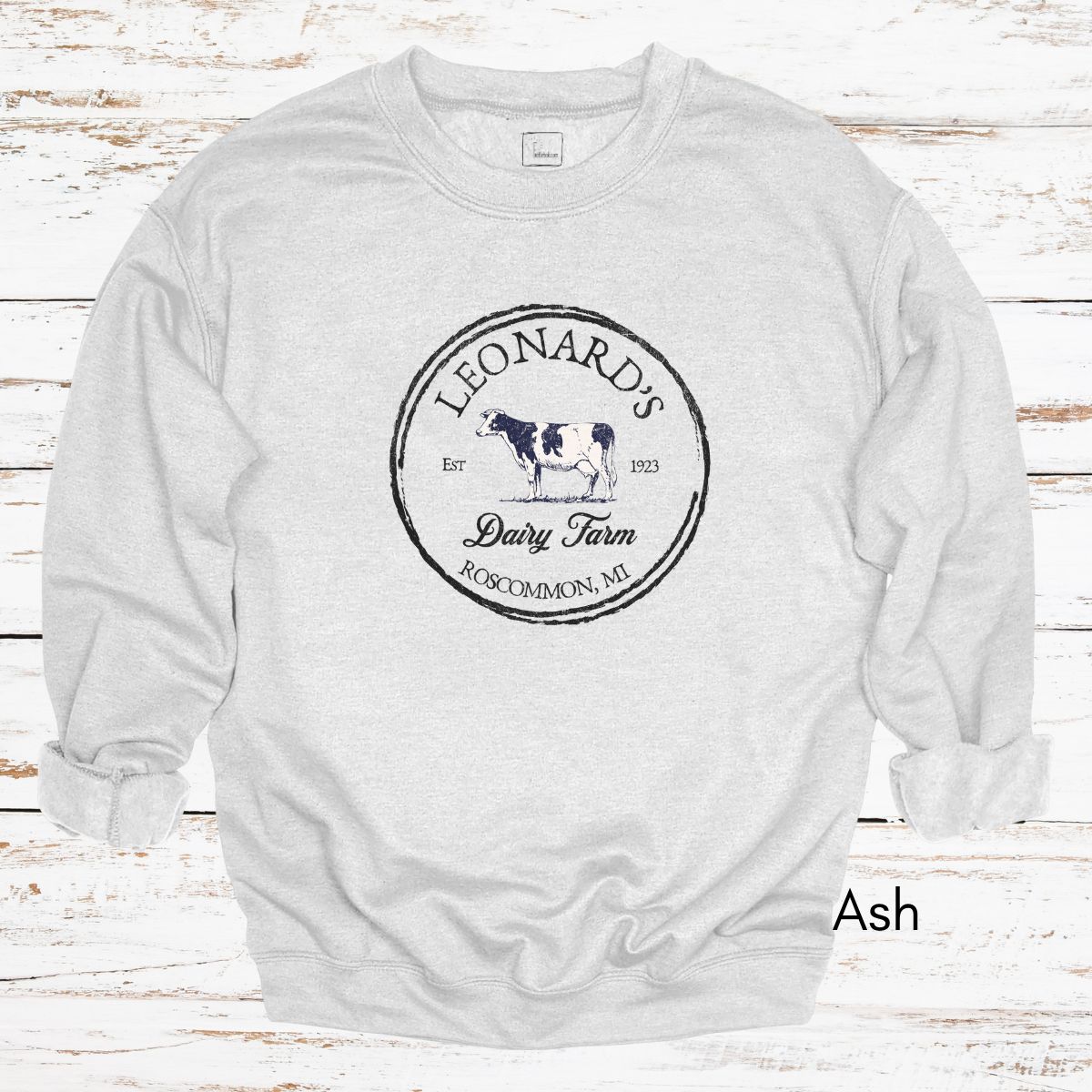 Custom Dairy Farm Unisex Crewneck Sweatshirt