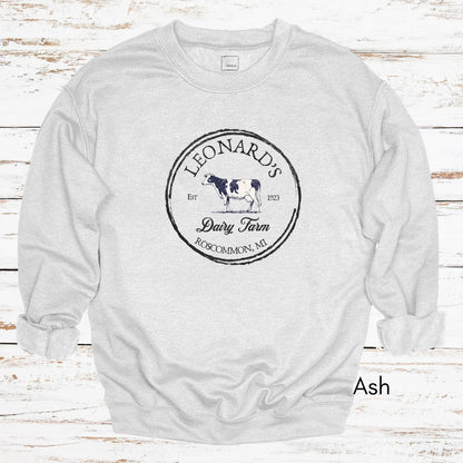 Custom Dairy Farm Unisex Crewneck Sweatshirt