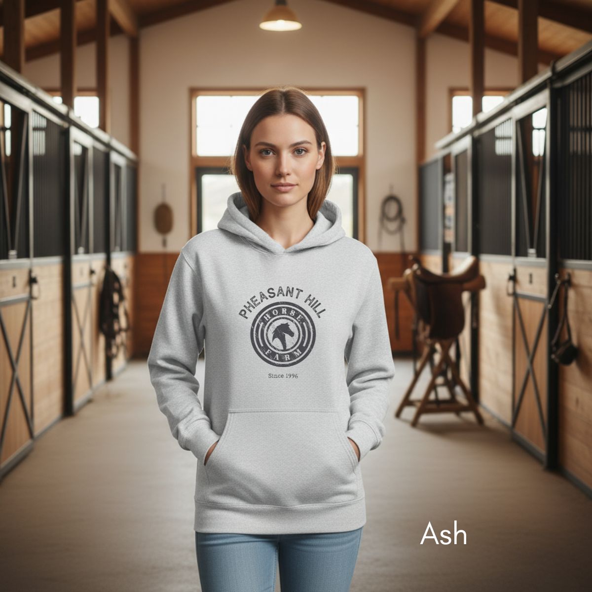 Custom Horse Farm Unisex Heavy Blend Hooded Sweatshirt
