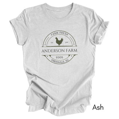 Custom Egg Farm Unisex Light Weight Jersey T-shirt