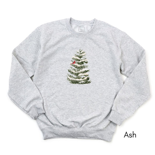 The Visitor - Winter Caridnal, Holiday Comfort Unisex Crewneck Sweatshirt