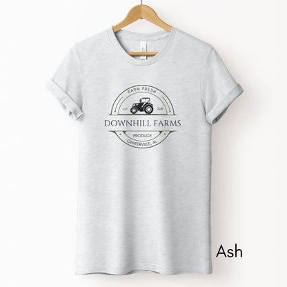 Custom Farm Tee Unisex Jersey Short Sleeve Tee Local Farmer Produce Dealer Personalized Gift for Farmers Market Homestead Shirt