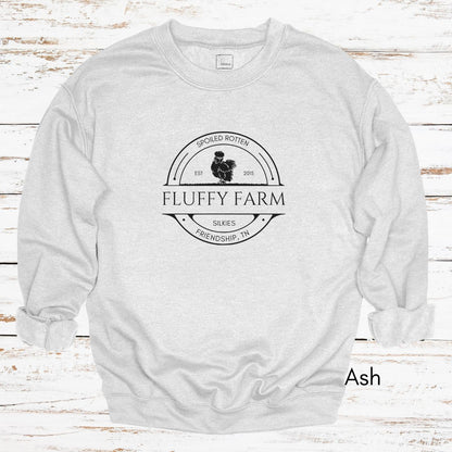 Custom Silkie Chicken Farm Unisex Crewneck Sweatshirt