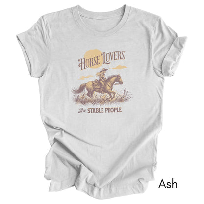 Horse Lovers are Stable People Light Weight Jersey Tee