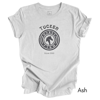 Custom Horse Farm Tee | Unisex Jersey Short Sleeve Tee | Horse Lovers Tee | Horse Boarding Tee | Personalized Equestrian Tee