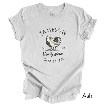 Custom Family Farm Light Weight Unisex Jersey T-shirt