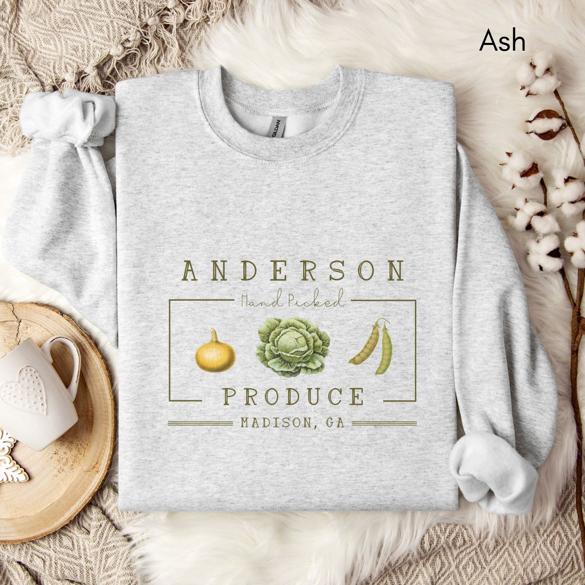 Custom Farm Produce Sweatshirt - Unisex Heavy Blend Crewneck Sweatshirt| Farmer's Market sweatshirt | Local farm shirt |Personalized Gardener's Sweatshirt | Vegetable Lover's