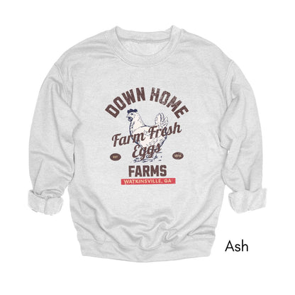 Custom Egg farm Crewneck Vintage Style Sweatshirt