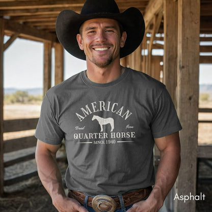 American Quarter Horse Light Weight Unisex Jersey T-shirt Dark Colors