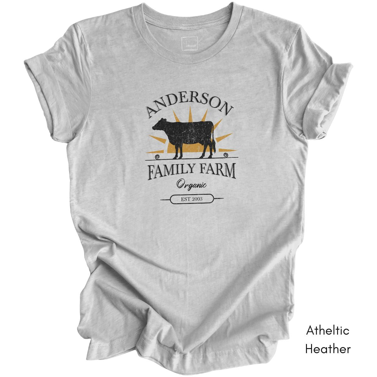 Custom Family Farm tee -  Dairy Farmer T-shirt, Personalized Farm Gift , Homesteading Tshirt,  Farmer's Market Tee, Dairy Cow Shirt