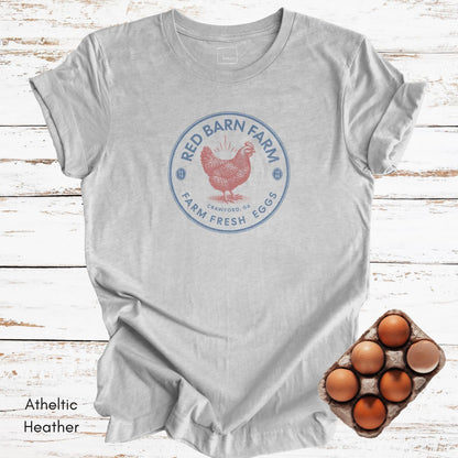 Custom Patriotic Style Egg Farm Light Weight Unisex Jersey T-shirt