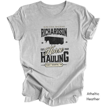 Custom Horse/Livestock Hauling tee | Local Equine Transport T-shirt | Personalized Tee | Gift for Horse Business Owner