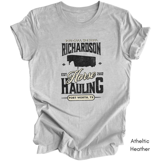 Custom Horse/Livestock Hauling tee | Local Equine Transport T-shirt | Personalized Tee | Gift for Horse Business Owner