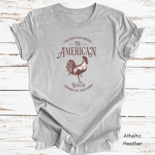 American Rooster Light Weight Jersey Unisex T-shirt