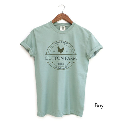 Custom Egg Farm Tee | Local Egg Dealer tshirt | Personalized Chicken Farm Tee | Homesteading t-shirt | Gifts for chicken lovers