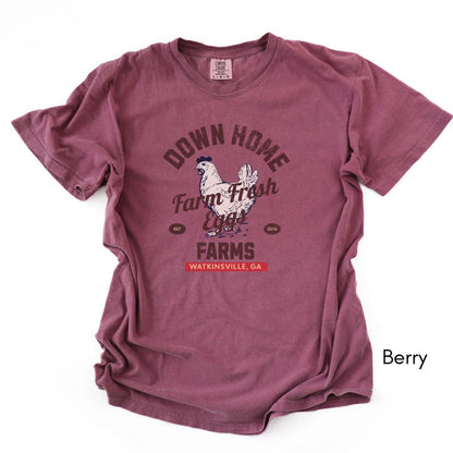 Custom Vintage Egg Farm Tee- Unisex Midweight T-shirt