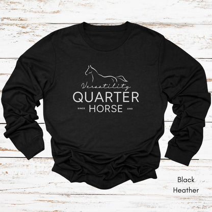 American Quarter Horse Versatility Long Sleeve Unisex T-shirt