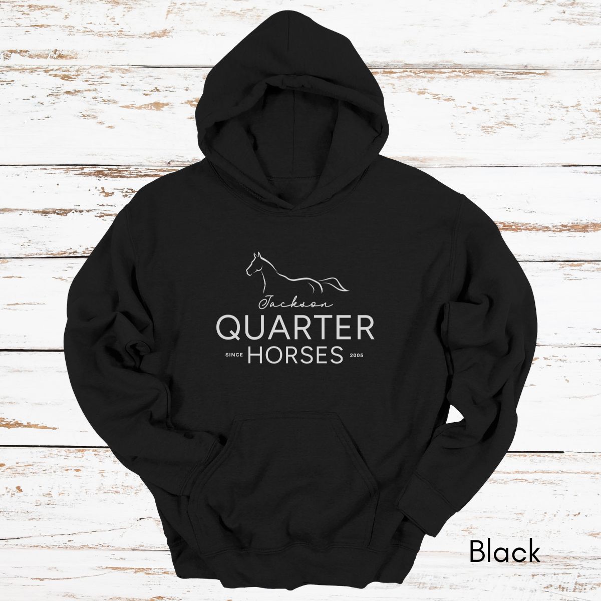 CUSTOM Quarter Horse Farm Hoodie - Unisex Heavy Blend Hooded Sweatshirt