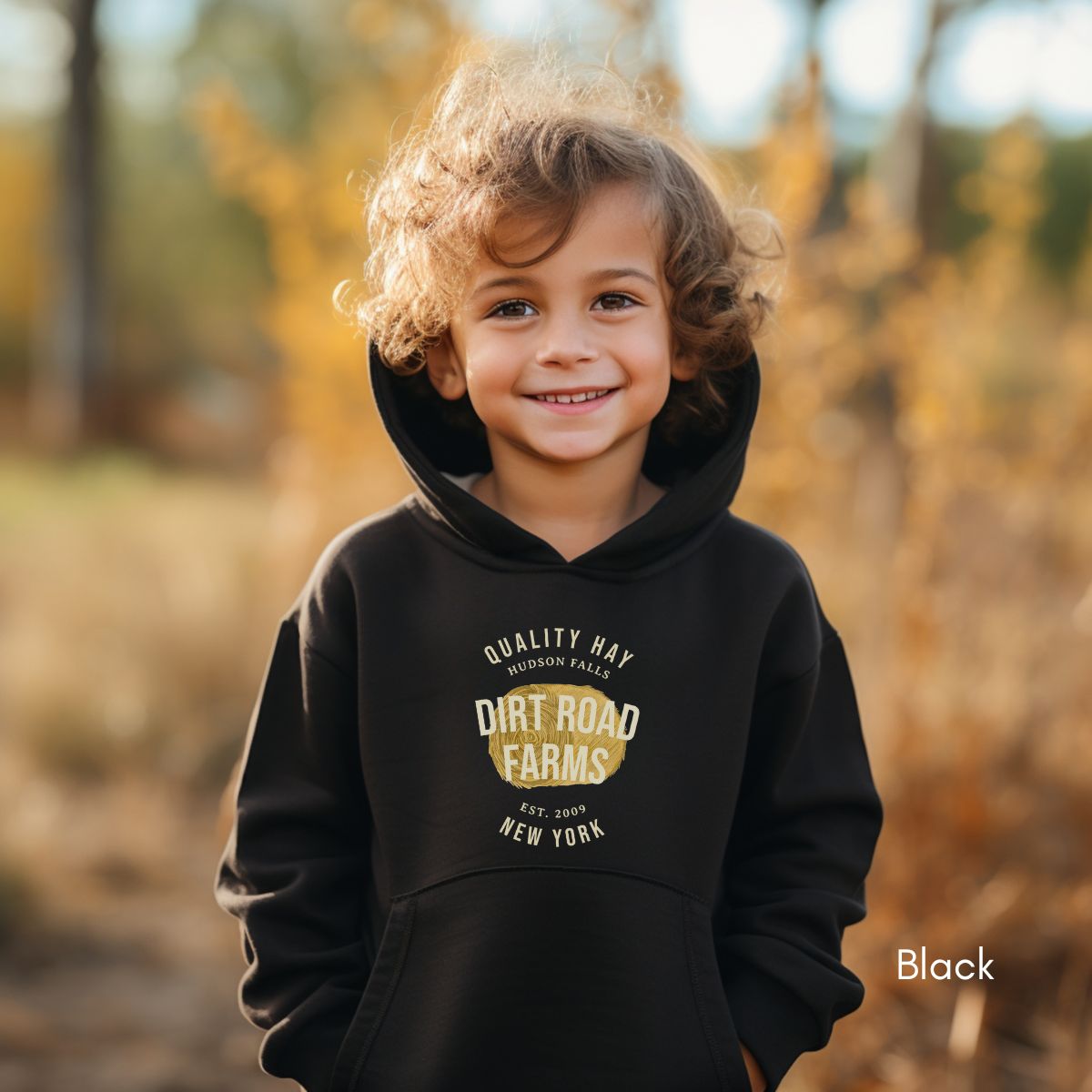 Custom Hay YOUTH/KIDS Heavy Blend Hooded Sweatshirt Personalized Gift for Farmers Family Hay Dealer