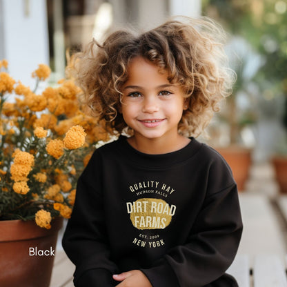 Custom Hay Farm YOUTH/KIDS Crewneck Sweatshirt Local Hay Dealer Personalized Gift for Farmers Homesteading Shirt Agriculture Farmer's Market Shirt