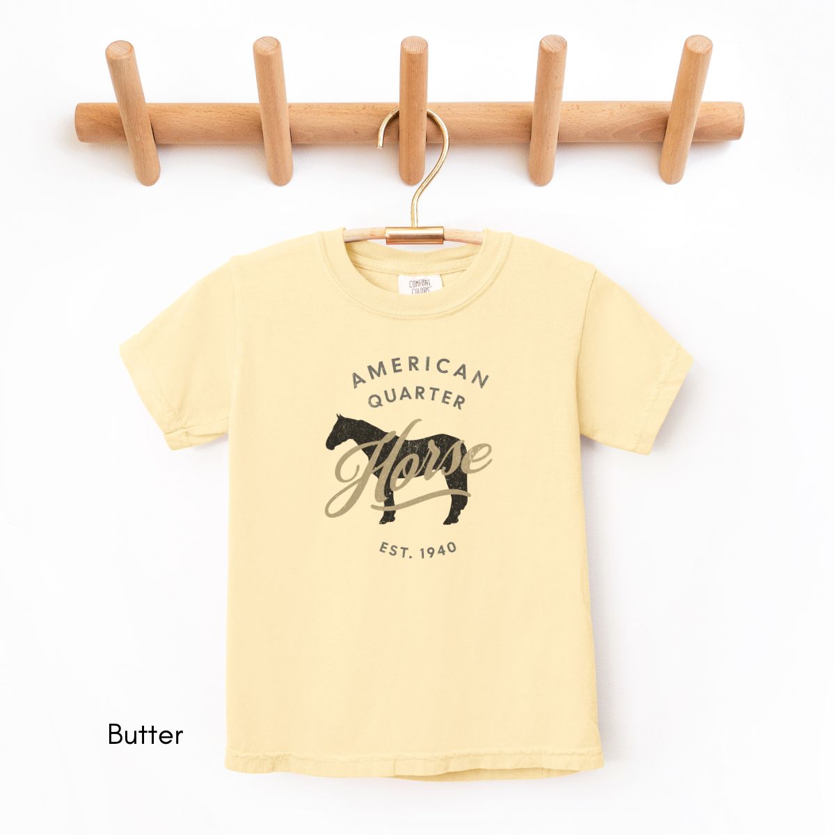 Quarter Horse Breed YOUTH/KIDS Midweight Tee, Kids Horse Lover T-Shirt, Equestrian Gift Shirt, Child's Animal Graphic Tee, Youth Cowboy Tee