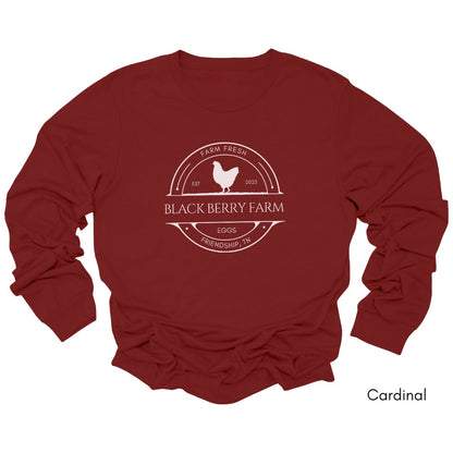 Custom Long Sleeve Light Weight Jersey Local Egg Farm Tee