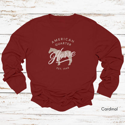 American Quarter Horse Long Sleeve Light Weight Jersey Unisex T-shirt