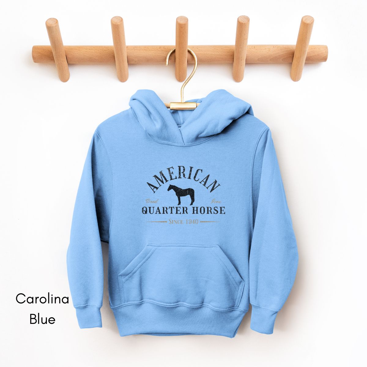 American Quarter Horse YOUTH Heavy Blend Unisex Hooded Sweatshirt