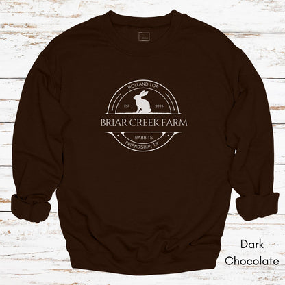 Custom Rabbit Farm Unisex Crewneck Sweatshirt