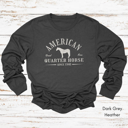 American Quarter Horse Long Sleeve Unisex T-shirt