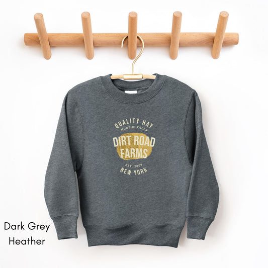 Custom Hay Farm YOUTH/KIDS Crewneck Sweatshirt Local Hay Dealer Personalized Gift for Farmers Homesteading Shirt Agriculture Farmer's Market Shirt