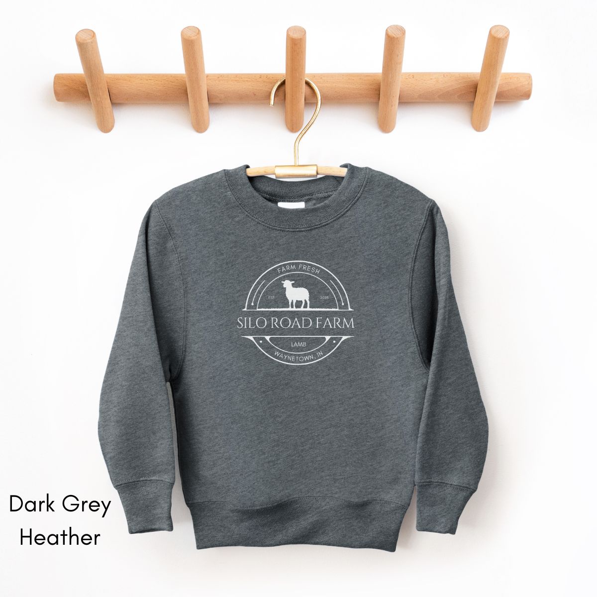Custom Sheep Lamb Farm YOUTH/KIDS Crewneck Sweatshirt