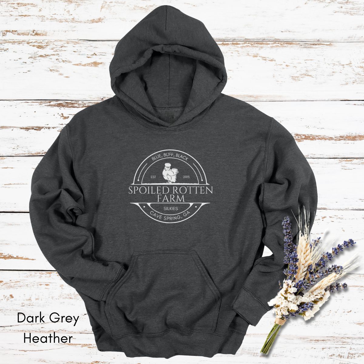 Custom Silkie Chicken Farm Unisex Heavy Blend Hooded Sweatshirt
