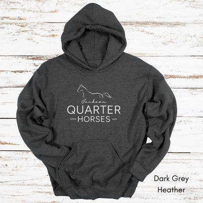 CUSTOM Quarter Horse Farm Hoodie - Unisex Heavy Blend Hooded Sweatshirt