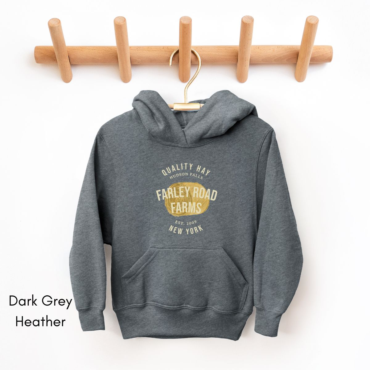 Custom Hay YOUTH/KIDS Heavy Blend Hooded Sweatshirt Personalized Gift for Farmers Family Hay Dealer