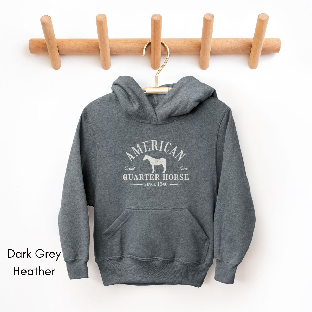 American Quarter Horse YOUTH Heavy Blend Unisex Hooded Sweatshirt