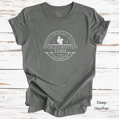 CUSTOM  Silkie Chicken Farm Light Weight Unisex Jersey T-shirt