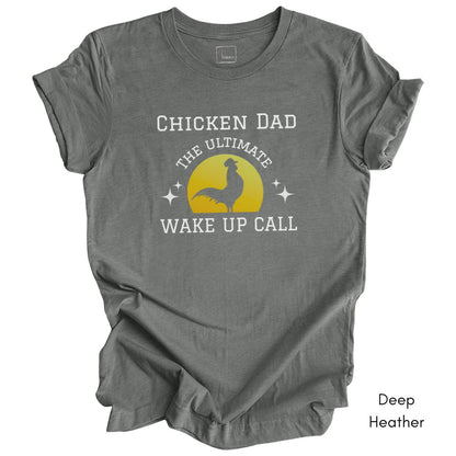 Chicken Dad Unisex Jersey Light Weight T-shirt