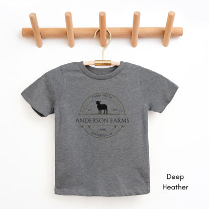 Custom YOUTH/KIDS Sheep Farm Tshirt