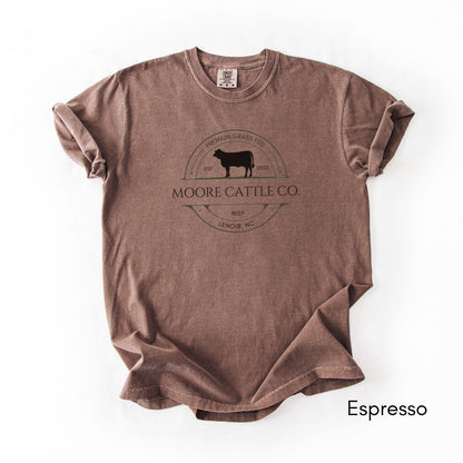 Custom Cattle Farm Heifer Version Midweight Unisex T-shirt