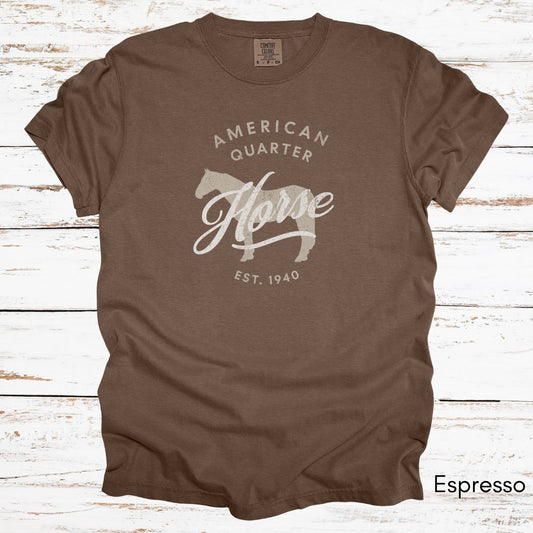 American Quarter Horse Breed Unisex Midweight Vintage Style T-Shirt