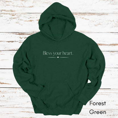 Bless Your Heart Hoodie - Unisex Heavy Blend Hooded Funny Southern Sweatshirt