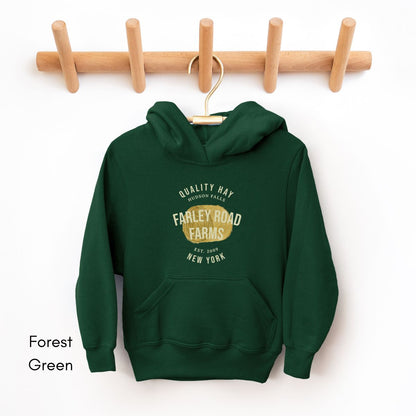 Custom Hay YOUTH/KIDS Heavy Blend Hooded Sweatshirt Personalized Gift for Farmers Family Hay Dealer