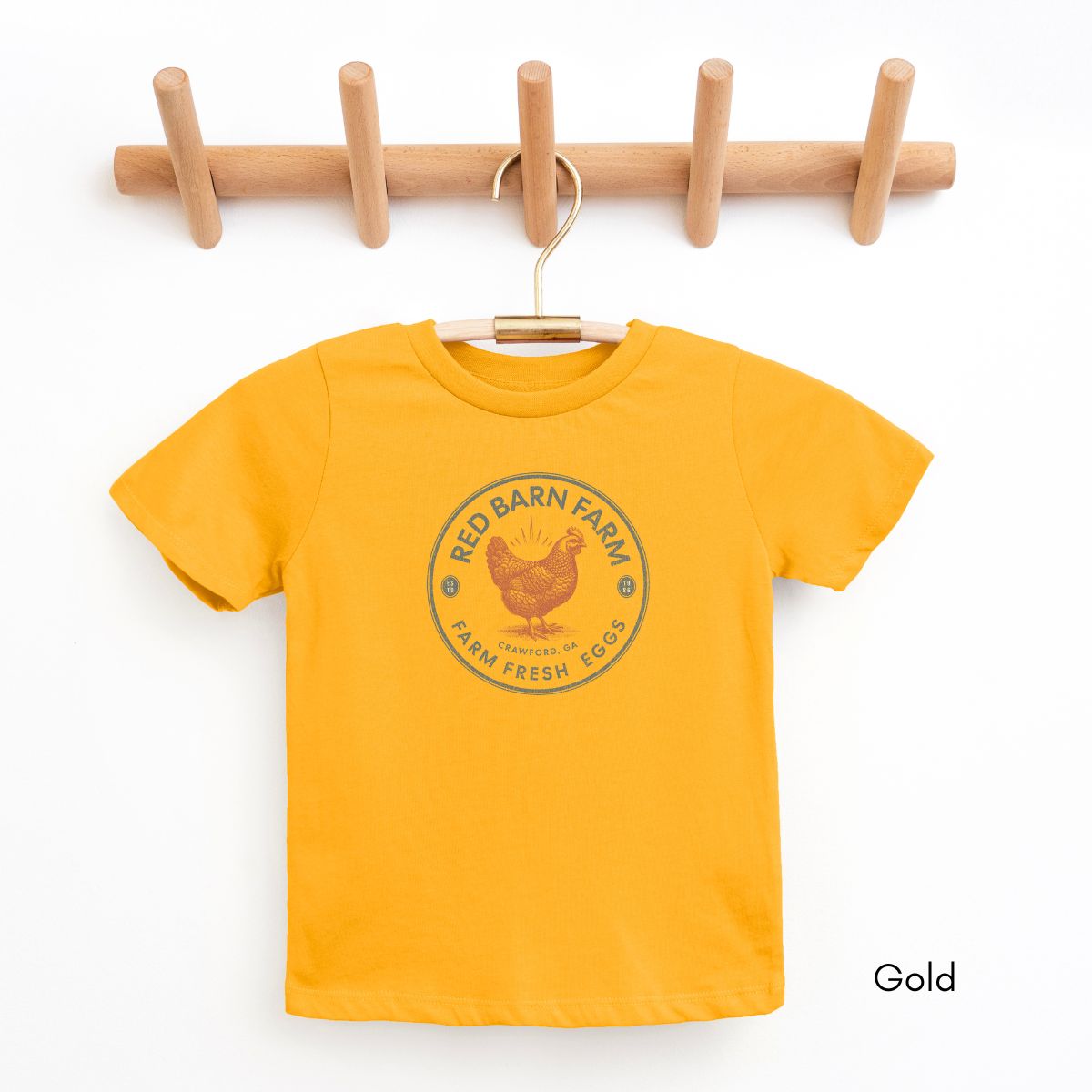 Custom YOUTH/KIDS Custom Egg Farm Patriotic Style Short Sleeve Light Weight Unisex Tee